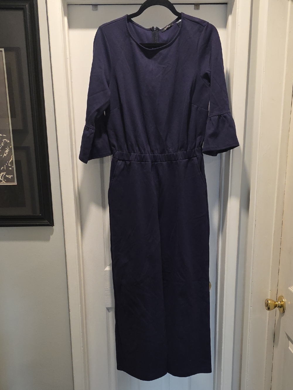 Avon Navy Blue Jumpsuit with Cinched Waist